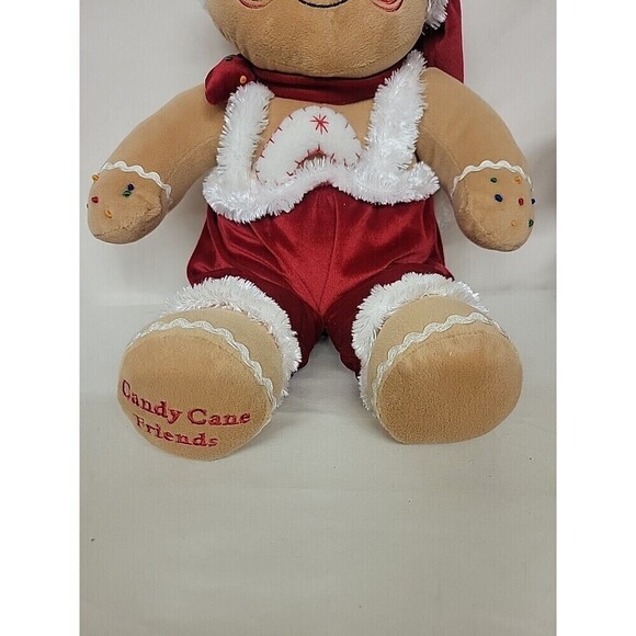 Dan Dee Collectors Choice Candy Cane Gingerbread Boy & Girl Plush 17" - Picture 3 of 10